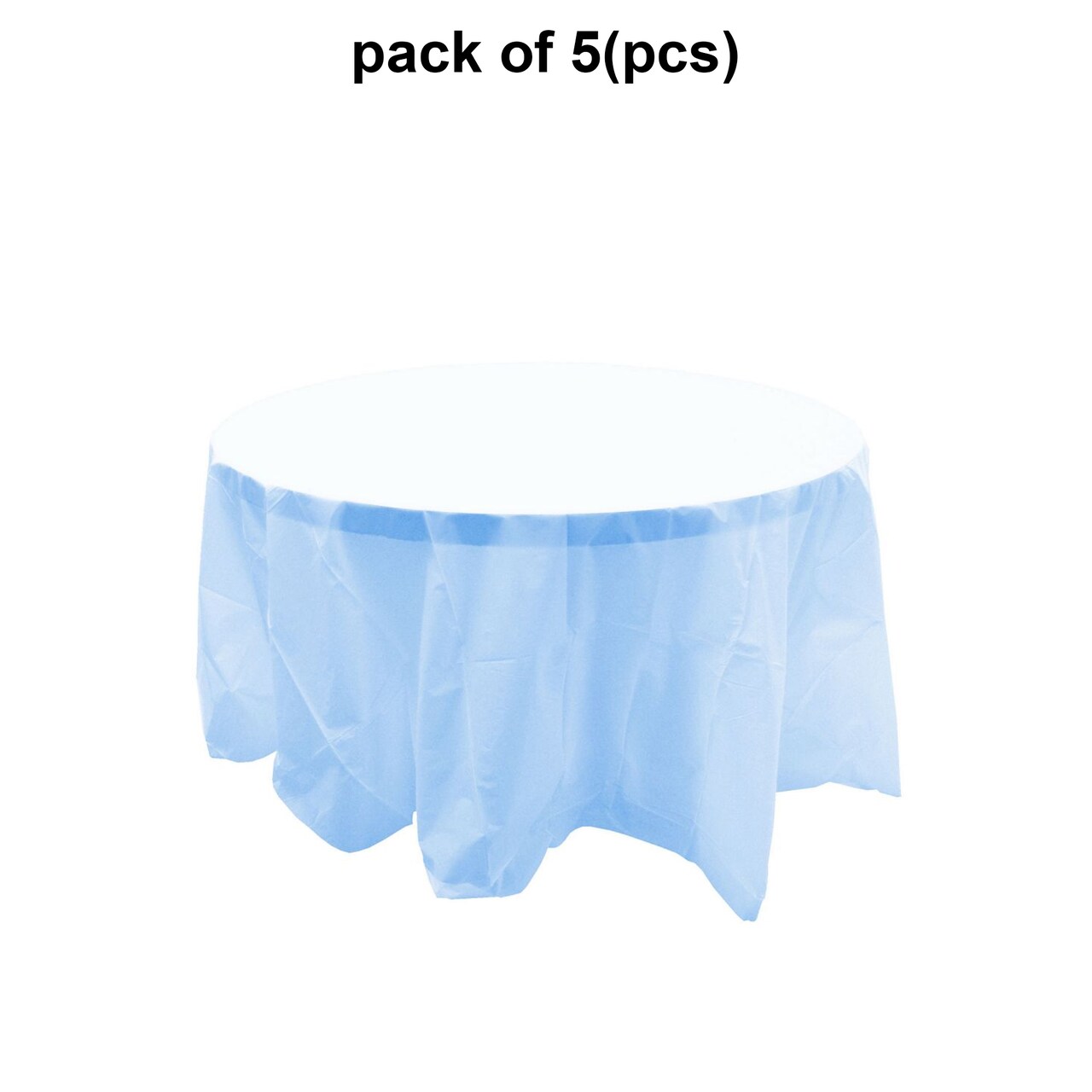 Solid Color Round Table Cover - 84 Inch | 6 inch drape all around | Raheev®